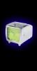 TV Clock Lime Green Dial